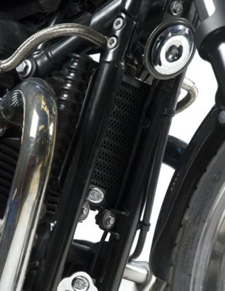 R&G Racing Oil Cooler Guard For Triumph Bonneville '06-12 R&G Racing Oil Cooler Guard For Triumph Bonneville '06-12